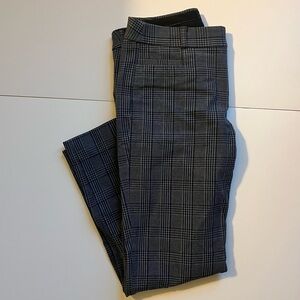 Banana Republic - Sloan Ankle Pants - Plaid Grey Blue - Women’s 4